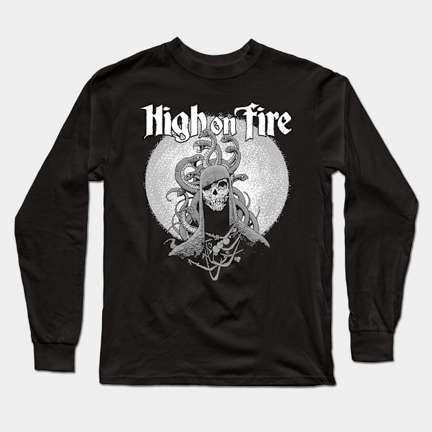 High On Fire Long Sleeve T-Shirt by CosmicAngerDesign